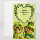 VANGSTEN VAN DE DAG VAN DE KATRICK VAN DE OUDE FUN BRIEFPAPIER (Voorkant / Achterkant)