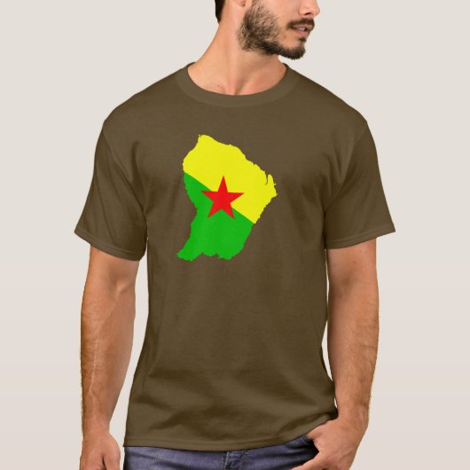 Vangstkaart FRENCH Guiana T-shirt (Voorkant)