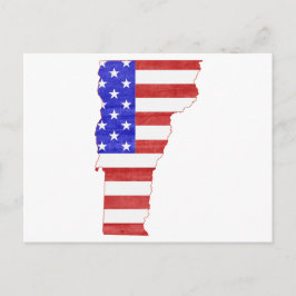 Vangstkaart van de Amerikaanse vlag "silhouette" Briefkaart