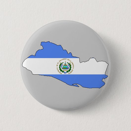 Vangstkaart van El Salvador Ronde Button 5,7 Cm (Voorkant)