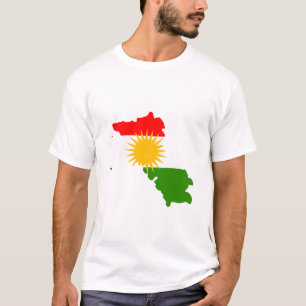 Vangstkaart van Koerdistan T-shirt