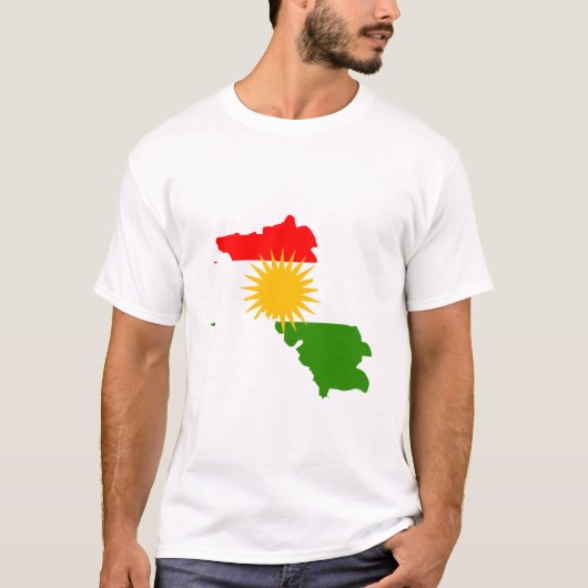 Vangstkaart van Koerdistan T-shirt (Voorkant)