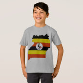 Vangstkaart van Uganda T-shirt (Voorkant volledig)
