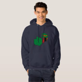 Vangstkaart van Zambia Hoodie (Voorkant volledig)