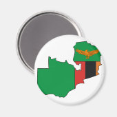 Vangstkaart van Zambia Magneet (Voorkant / Achterkant)