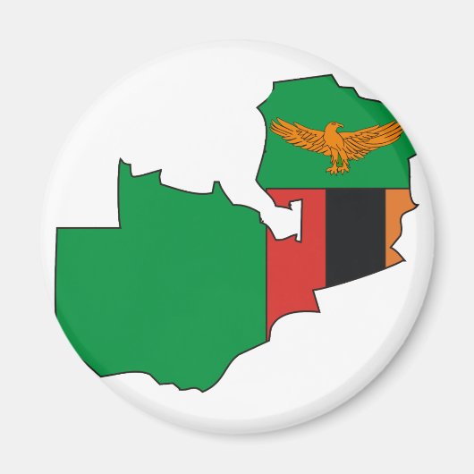Vangstkaart van Zambia Magneet (Voorkant)