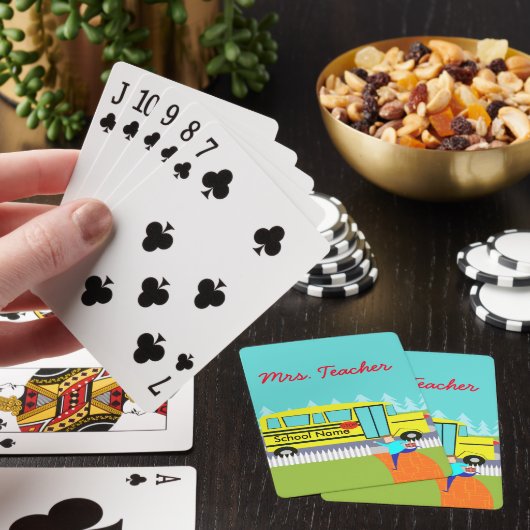  vangstkaarten voor schoolbus-spelkaarten pokerkaarten (Insitu)