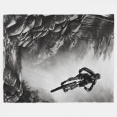 Vangstlucht - Bergbakketzak voor digitale micropos Fleece Deken (Voorkant (Horizontaal))