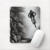 Vangstlucht - Bergbakketzak voor digitale micropos Muismat (Met muis)