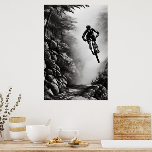 Vangstlucht - Bergbakketzak voor digitale micropos Poster (Keuken)