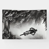 Vangstlucht - Bergbakketzak voor digitale micropos Spandoek (Horizontaal)