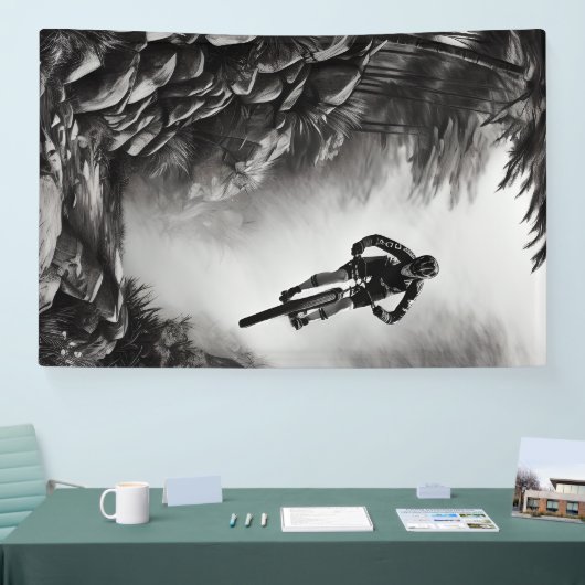 Vangstlucht - Bergbakketzak voor digitale micropos Spandoek (Beurs)