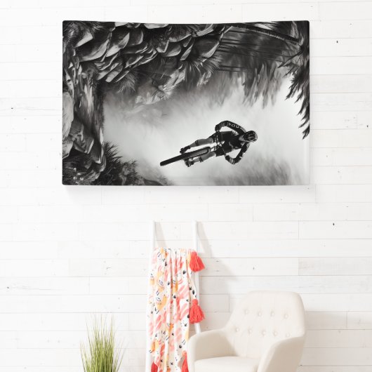 Vangstlucht - Bergbakketzak voor digitale micropos Spandoek (Insitu)