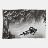 Vangstlucht - Bergbakketzak voor digitale micropos Theedoek (Horizontaal)