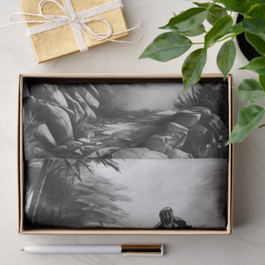 Vangstlucht - Bergbakketzak voor digitale micropos Tissuepapier (Geschenk)