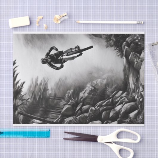 Vangstlucht - Bergbakketzak voor digitale micropos Tissuepapier (Craft)