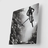 Vangstlucht - Bergbakketzak voor digitale micropos Vierkante Klok (Hoek)