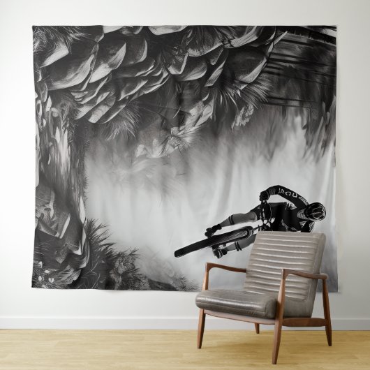 Vangstlucht - Bergbakketzak voor digitale micropos Wandkleed (In Situ (horizontaal))