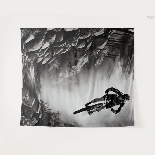 Vangstlucht - Bergbakketzak voor digitale micropos Wandkleed (Voorkant (horizontaal))