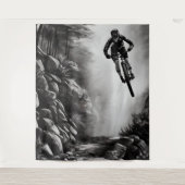 Vangstlucht - Bergbakketzak voor digitale micropos Wandkleed (Voorkant)