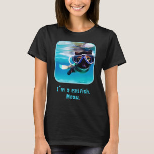 Vangstmauwen - Funny Cat Snorkeling T-Shirt