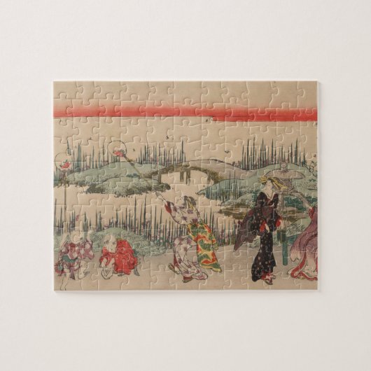 Vangstvaten (kleurhoutdoorsnede) legpuzzel (Horizontaal)