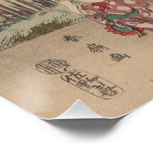 Vangstvaten (kleurhoutdoorsnede) perfect poster (Hoek)