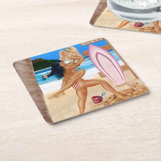 VANGSTVEILIGHEID VAN DE OVERGANGSPIEGELS KARTONNEN ONDERZETTERS (Schuin)