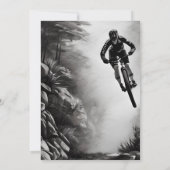 Vangstvliegtuig - mountainbike Sketch 50th Birthda Kaart (Achterkant)