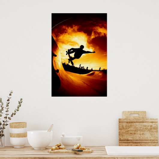 Vangstvliegtuig - Poster (Keuken)