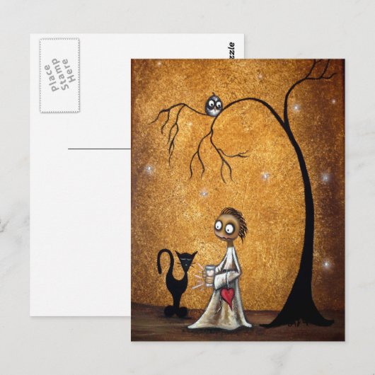 Vangstvuurvliegjes Whimsical briefkaart (Voorkant / Achterkant)