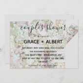 Vanilla aardbei Hydrangeas Couples Shower Kaart (Voorkant / Achterkant)