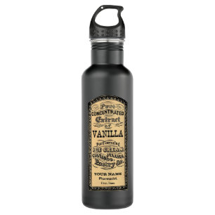  Vanilla Apothecary Label, gepersonaliseerd Waterfles