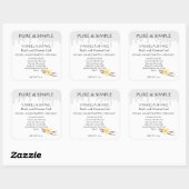 Vanilla Bath Gel Shower Handmade Product Vierkante Sticker (Vel)