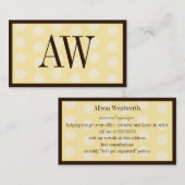 Vanilla Bedotted Visitekaartje (Voorkant / Achterkant)