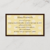 Vanilla Bedotted Visitekaartje (Achterkant)