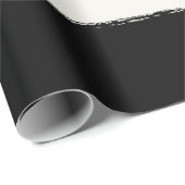 Vanilla & Black Rough Edge Stripes Pattern Weddens Cadeaupapier (Rol Hoek)