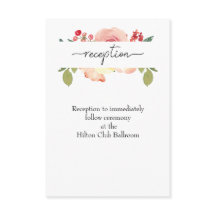 Vanilla Blush Floral Wedding Reception