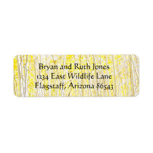 Vanilla Cake Aspen-bomen Etiket