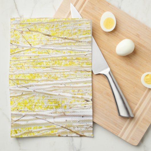 Vanilla Cake Aspen-bomen Theedoek (Quarter Fold)