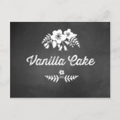 Vanilla Cake Dessert Tafel Teken Krijtbord Briefkaart (Voorkant)