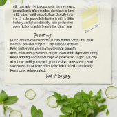 Vanilla Cake Recipe Dish Towel Theedoek (Gevouwen)