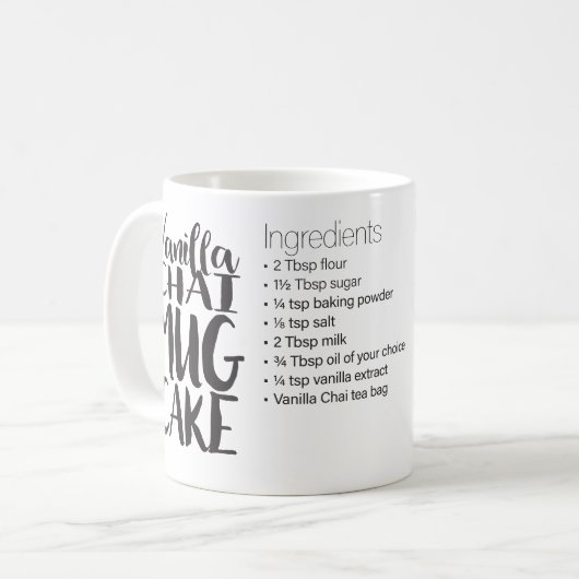 Vanilla Chai Mok Cake Recipe—reg mok (Voorkant links)