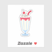 Vanilla Cherry Milkshake Sticker (Vel)