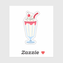 Vanilla Cherry Milkshake Sticker