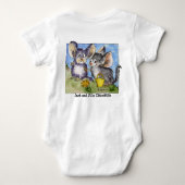 Vanilla Chinchilla Cartoon Funny Baby Romper (Achterkant)