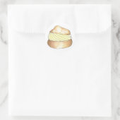 Vanilla Cream Puff Puffs Creampuff Dessert Sticker (Tas)
