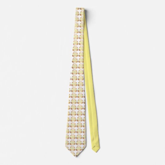 Vanilla Cream Puff Puffs Creampuff Dessert Stropda Stropdas (Voorkant)