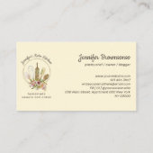 Vanilla Cream Rustic Bakery Chef Homemade Food Visitekaartje (Achterkant)