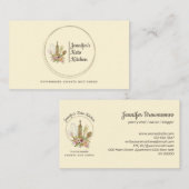 Vanilla Cream Rustic Bakery Chef Homemade Food Visitekaartje (Voorkant / Achterkant)